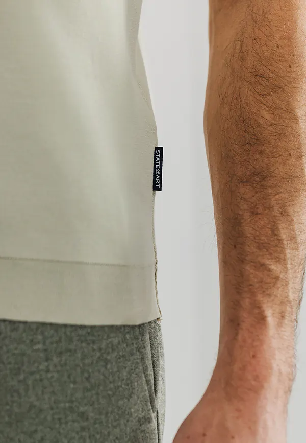 State Of Art Polo Van Rondgebreide Stof Kit Uni