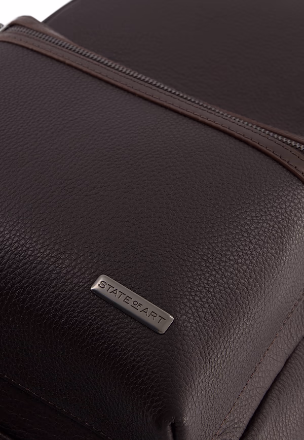 State Of Art Rugzak Met Laptopvak Donkerbruin Uni