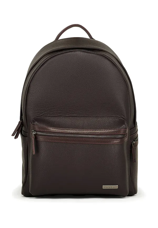 state of art Rugzak met laptopvak donkerbruin uni