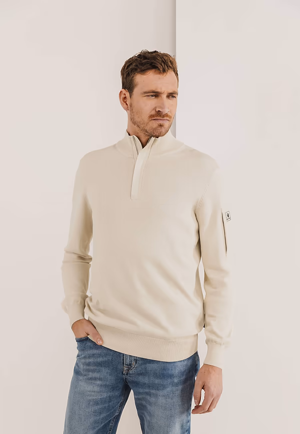 state of art Trui met verborgen halve rits kit uni