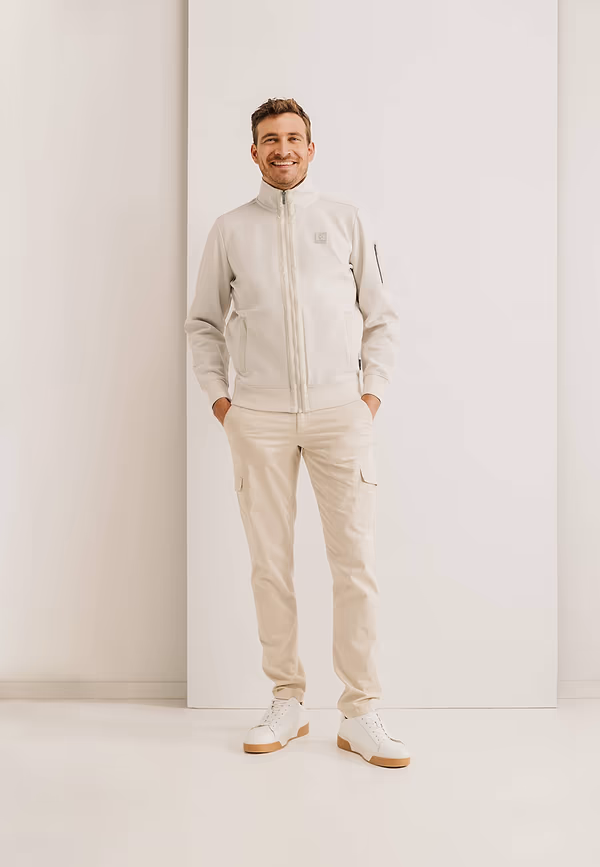 State Of Art Sweatvest Met Steekzakken En Nylon-details Kit Uni