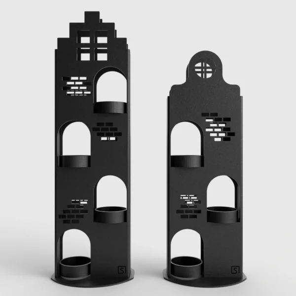 steellish Grachtenpand Waxinelichthouder