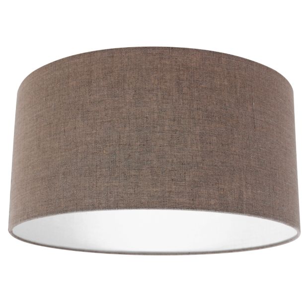 steinhauer Grijs grof linnen lampenkap K1068RS Ø 40cm met E27 support
