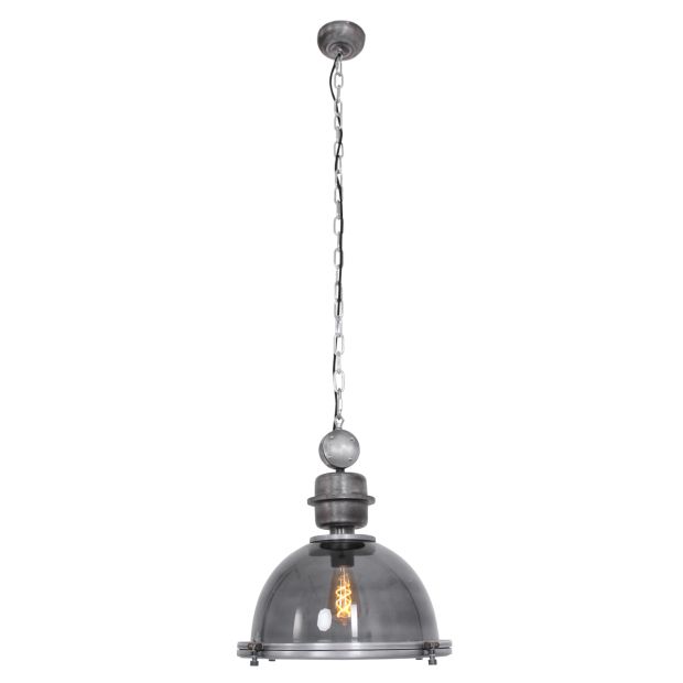steinhauer Hanglamp Bikkel 1452GR Grijs Ø45cm E27 fitting