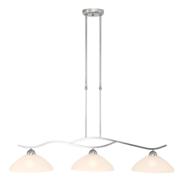 steinhauer Hanglamp Capri 6837ST Staal 115cm breed en in hoogte verstelbaar