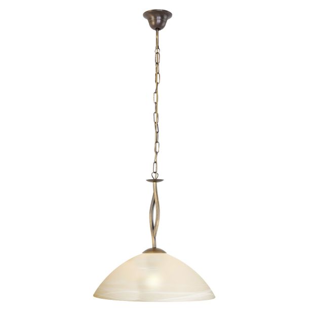 steinhauer Hanglamp Capri 6839BR Brons Ø45 cm met E27 fitting steinhauer Hanglamp Capri 6839BR Brons Ø45 cm met E27 fitting