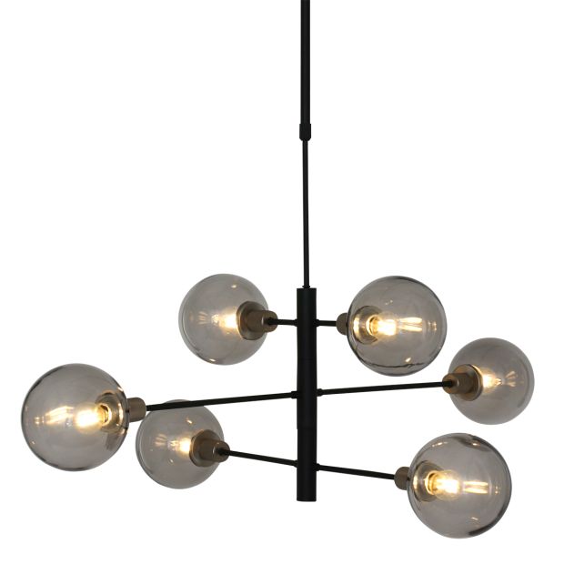 steinhauer Hanglamp Constellation 2709ZW Zwart draaibaar E14 fitting