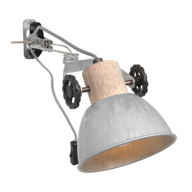 steinhauer Klemspot en wandlamp Gearwood 2752NI Nikkel E27 fitting