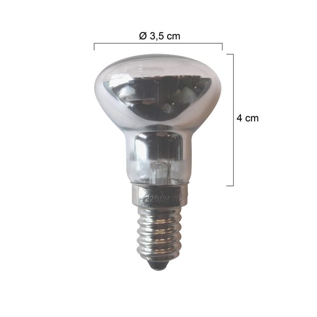 steinhauer Lichtbron E14 fitting G30 25w I15291S Volcan