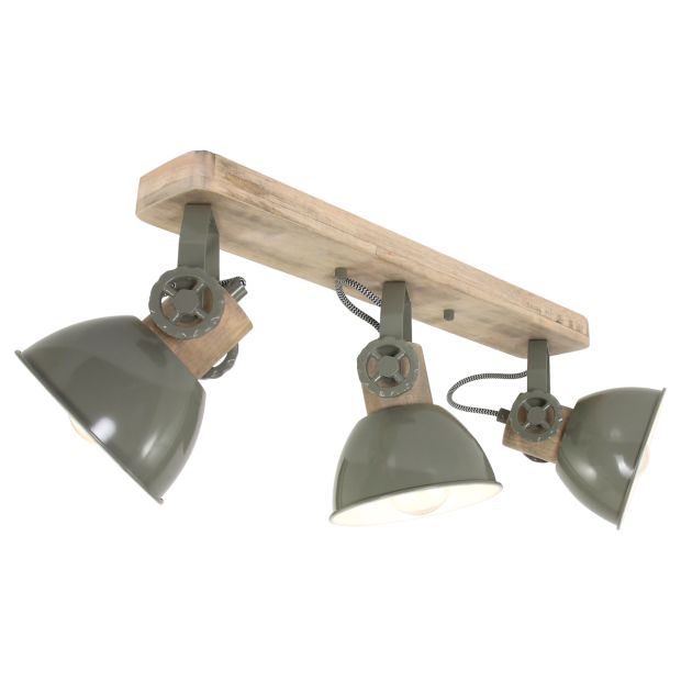 steinhauer Plafondlamp Gearwood 2133G Groen E27 fitting
