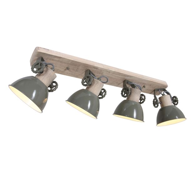steinhauer Plafondlamp Gearwood 2729G Groen E27 Fitting
