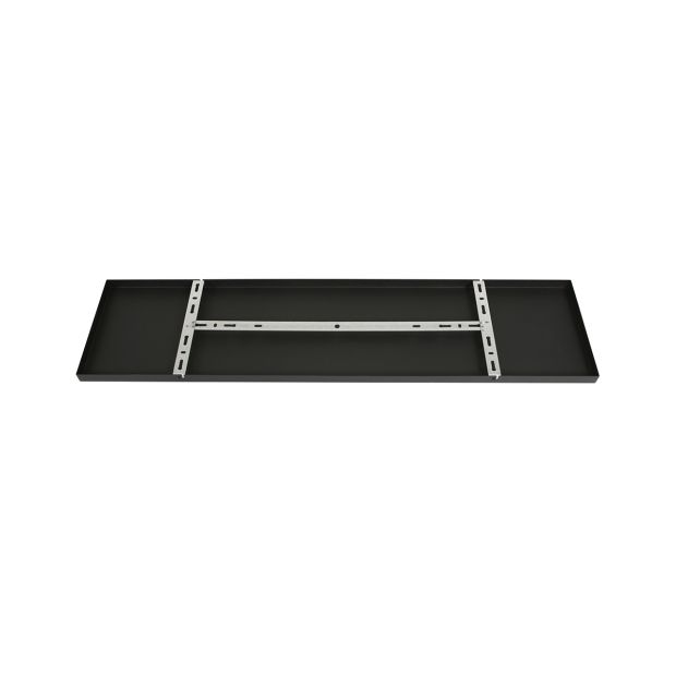 steinhauer Rechthoekige plafondplaat I15296S Zwart 100 x 25 x 2 5 cm met ophangbeugel