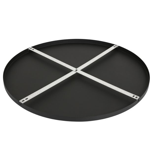 steinhauer Ronde plafondplaat I15301S Zwart Ø70 x 2 5 cm met ophangbeugel