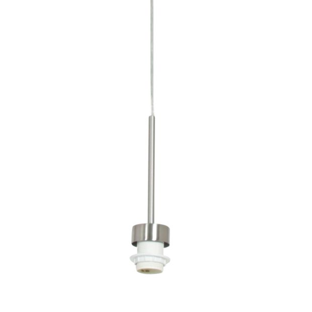 steinhauer Staalkleurige hanglamp - pendel Sparkled Light 3602ST zonder kap
