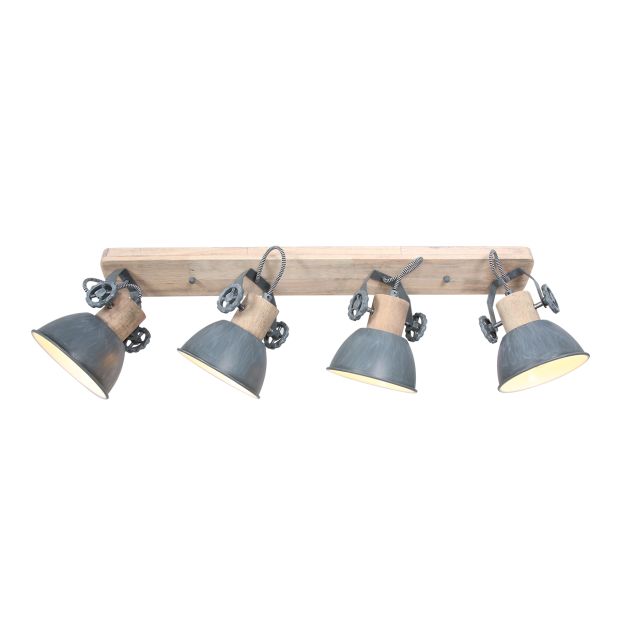 steinhauer Plafondlamp Gearwood 2729GR Grijs E27