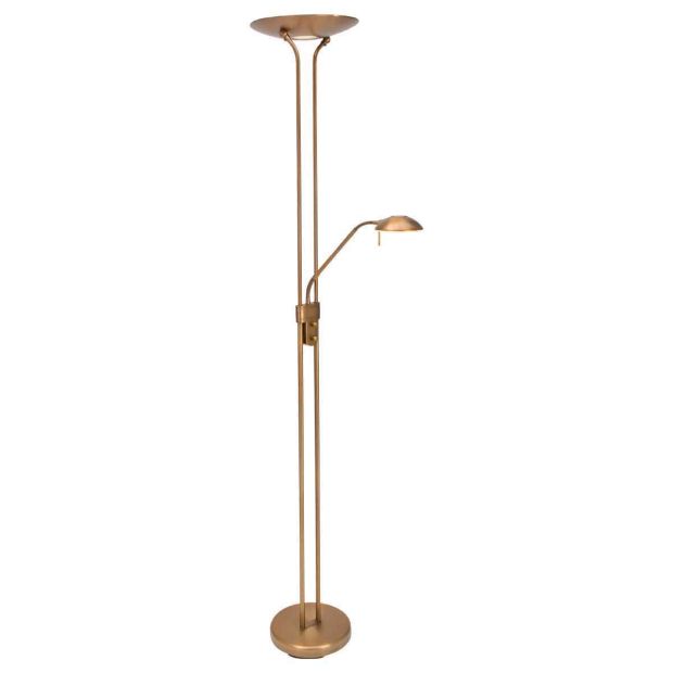 steinhauer Vloerlamp Biron 7500BR Brons met twee dimmers 2700 Kelvin steinhauer Vloerlamp Biron 7500BR Brons met twee dimmers 2700 Kelvin