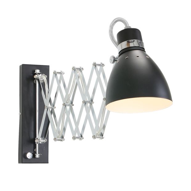 steinhauer Wandlamp Spring 6290ZW Zwart E27 fitting steinhauer Wandlamp Spring 6290ZW Zwart E27 fitting