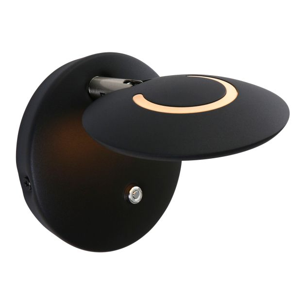 steinhauer Wandlamp Zenith LED 1442ZW zwart lichtkleur instelbaar