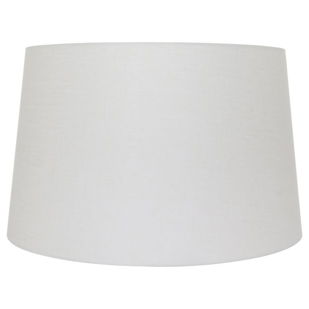 steinhauer Wit grof Linnen Lampenkap K1001QS met taps toelopende vorm E27
