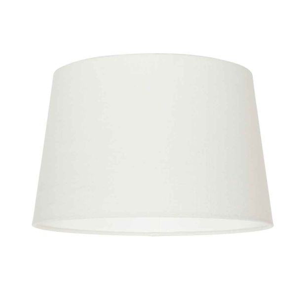 steinhauer Wit grof Linnen Lampenkap K1007QS met taps toelopende vorm E27