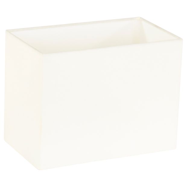 steinhauer Wit linnen rechthoekige lampenkap K14722S 14*24*18 met E27 support