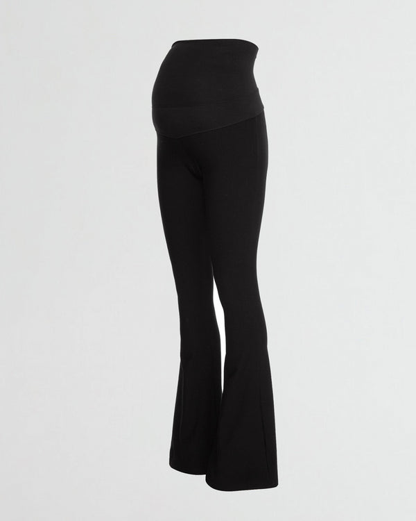 Stieglitz NOS Stieg Maternity Flared Leggings | Black