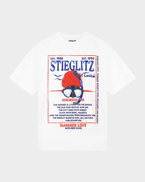 Stieglitz Aster Oversized T-shirt | White