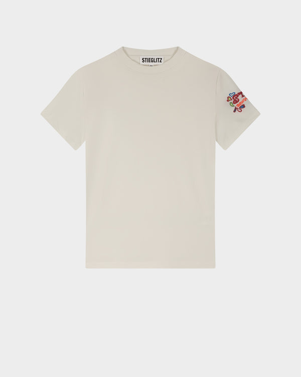 Stieglitz Faraiya Fitted Short T-shirt | White