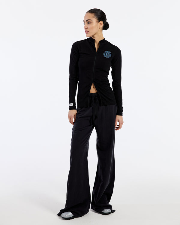 Stieglitz Gaby Zipped Longsleeve | Black