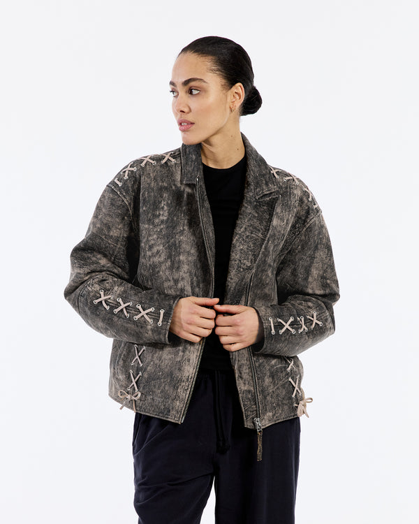 Stieglitz Gigi Leather Jacket | Black