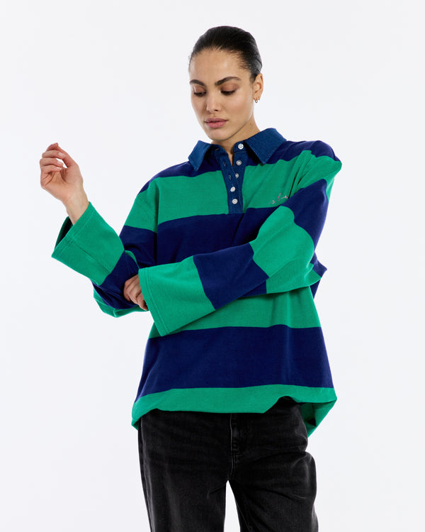 Stieglitz Ines Longsleeve Polo | Blue