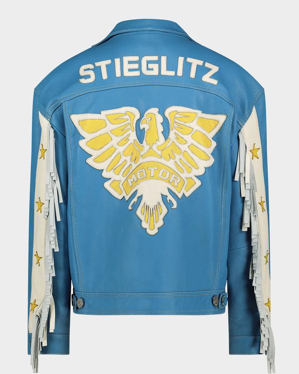Stieglitz Kisha Leather Jacket | Blue