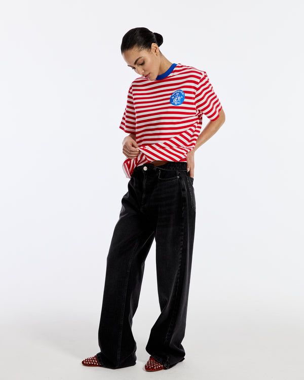 Stieglitz Louise Striped T-shirt | Red