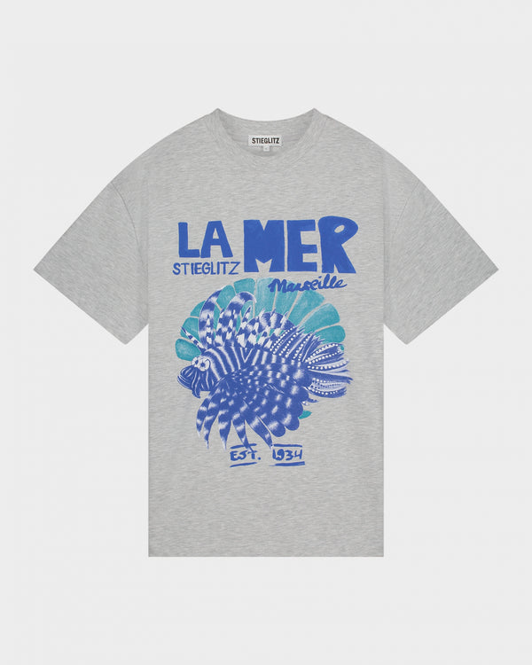 Stieglitz Vivienne Oversized T-shirt | Melange grey