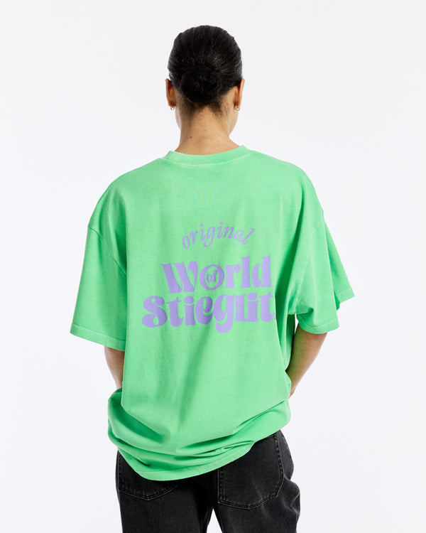 Stieglitz World Of Stieg Oversized T-shirt | Green