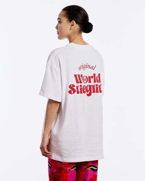 Stieglitz World Of Stieg Oversized T-shirt | White