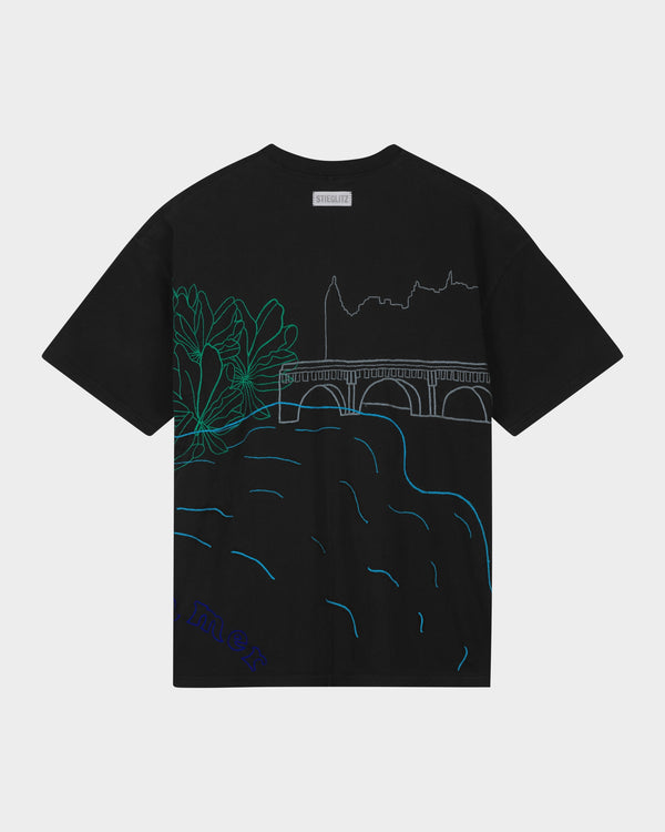 Stieglitz Stieglitz x Kilometre Quais de la mer T-Shirt | Black