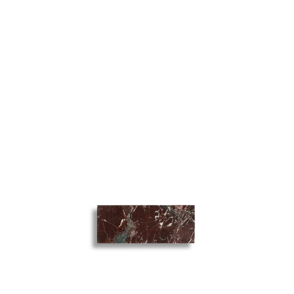 stoned Burgundy Marble Rectangular Board XS - 10 5 x 25 cm