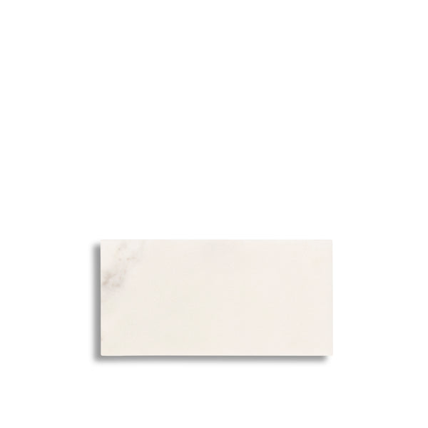 stoned Classic White Marble Rectangular Board M - 20 x 40 cm