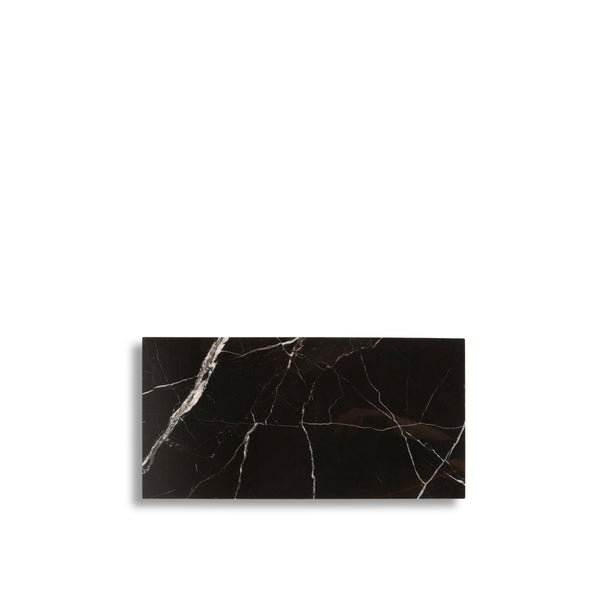 stoned Black Marble Rectangular Board M - 20 x 40 cm