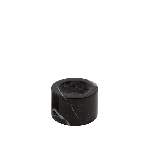 stoned Black Marble Tea Light Holder