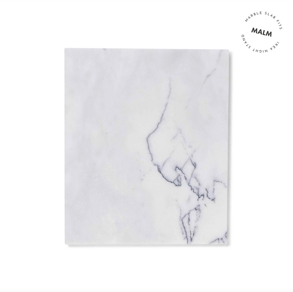 stoned Bold White Marble Board 'Marlon'