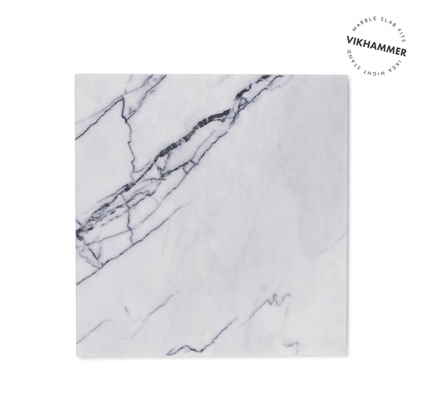 stoned Bold White Marble Board 'Victor'