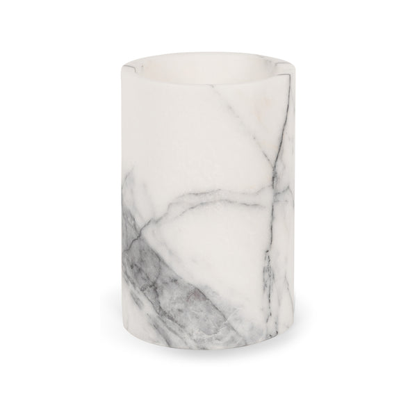 stoned Bold White Marble Bottle Cooler