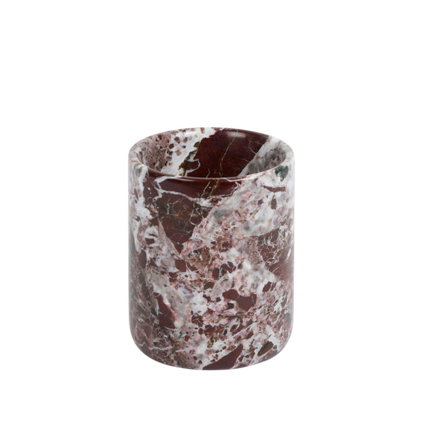 stoned Burgundy Marble 'Classic' Toothbrush Holder