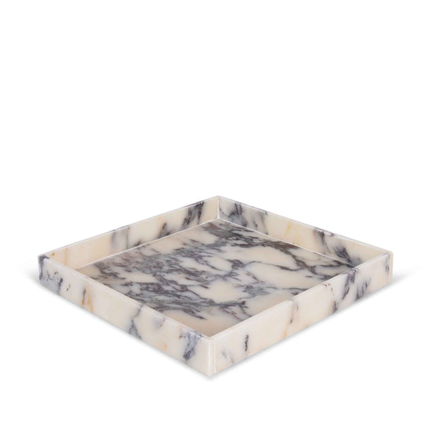 stoned Calacatta Marble Tray L