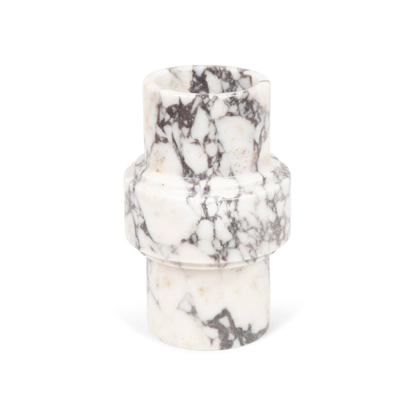 stoned Calacatta Marble Vase 'Column'