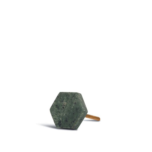 stoned Green Marble Hexagon Door Knob