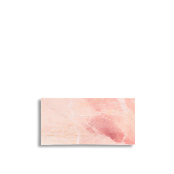 stoned Pink Marble Rectangular Board M - 20 x 40 cm