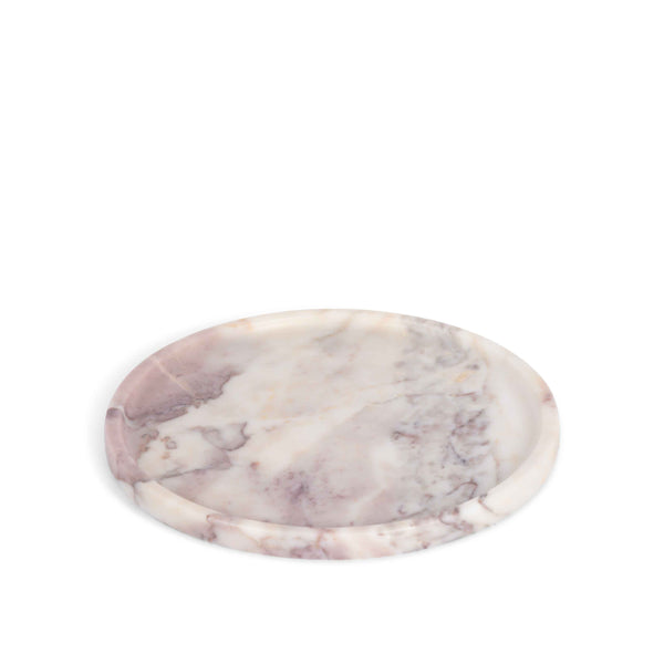 stoned Pink Marble Round Tray